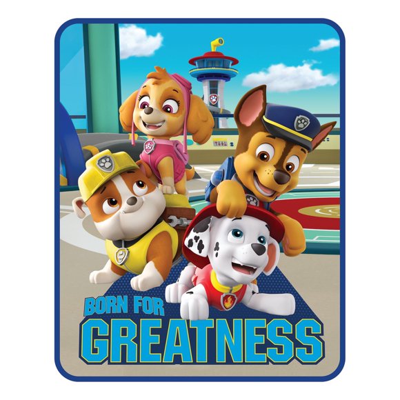 Paw Patrol Boy "Great Job Pups" Silk Touch Throw