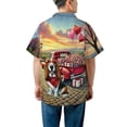 thumbnail image 5 of Be My Valentine's Basset Hound Truck Full of Love Flower Balloon Hawaiian Shirt Breathable Summer Unisex Merch Bassets Dog Breed Lovers Gifts Idea - 02029, 5 of 6