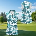 thumbnail image 5 of Jeiento His and Hers Matching Hawaiian Golf Shirts 2 Piece Set Quick Dry Moisture Wicking Tropical Palm Print Couple Golf Outfit for Outdoor Sports Vacation, 5 of 7