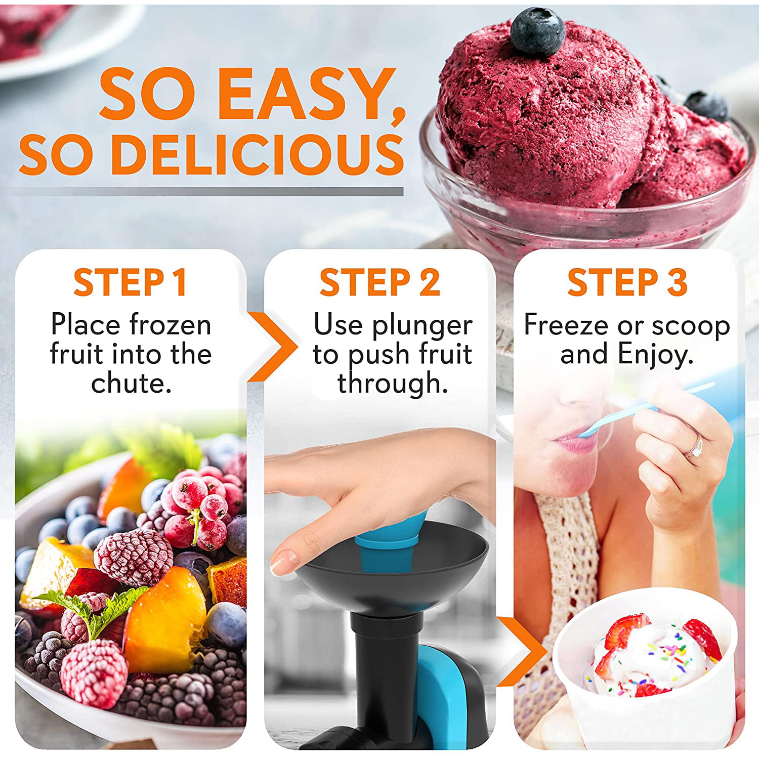 This Best-Selling Ice Cream Maker Turns Frozen Fruit into Soft Serve