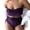Purple, variant on Womens Swimwear Velvet Solid Leopard Bandeau High Waist Bikini Womens Summer Tops,Purple,XL