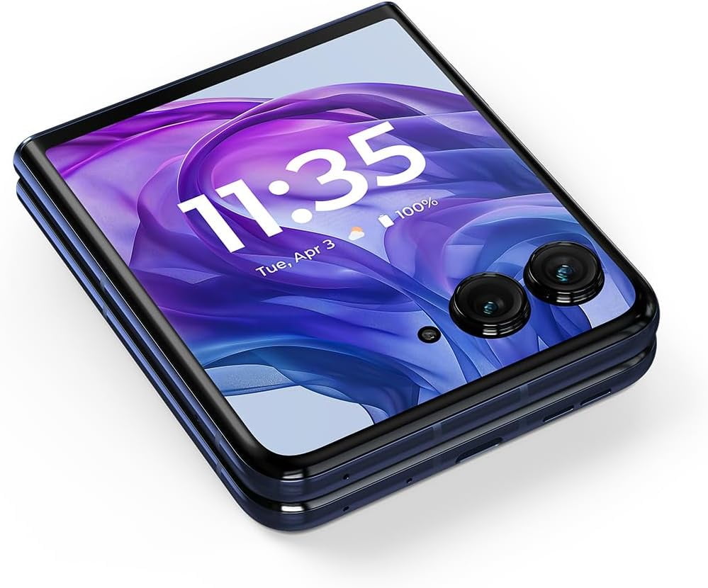 No Plan-Unlocked Device Motorola Razr+ 2024 Cell Phone 256GB 12GB RAM Midnight Blue