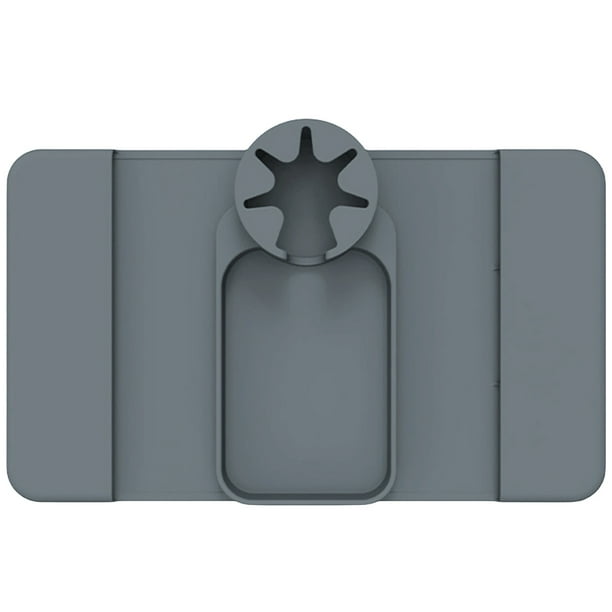 Caddy Brazo Sofá Silicona Con Bolsillos Laterales para Bocadillos (gris)