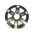 thumbnail image 2 of 16X6 6-Lug on 5.5" Aluminum Series 07 Trailer Wheel - Gray Accent - 766655G, 2 of 2