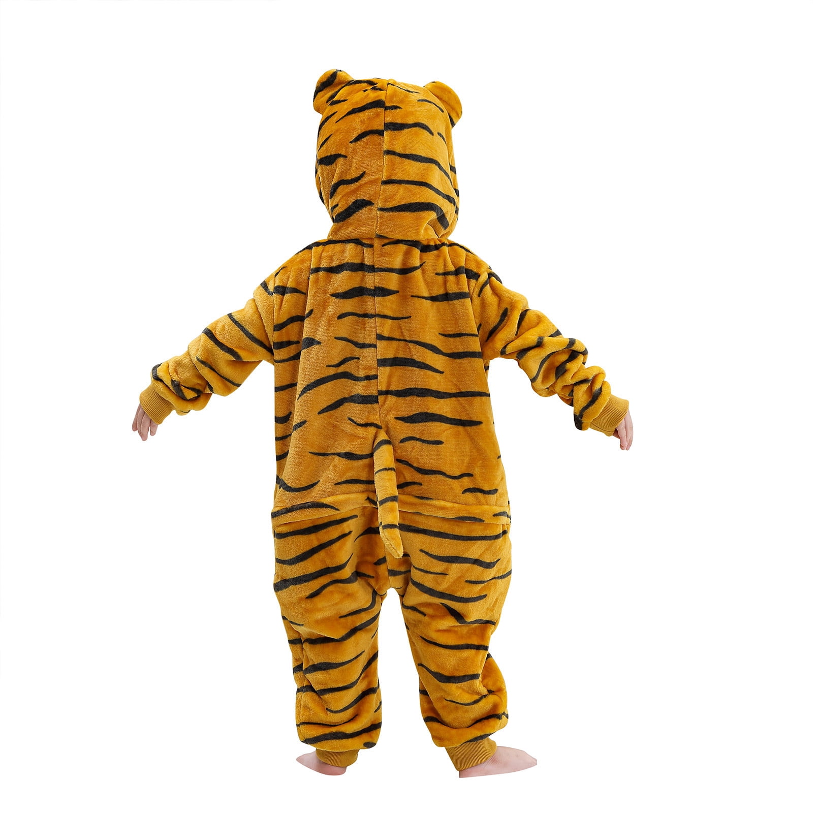 Ahuyic Toddler Kids Casual Rompers, Autumns And Winters Kids Long Sleeved JumpSuit,Toddler Boys And Girls Cute Printing Casual Romper Long Sleeve Hooded Jumpsuit Cute Flannel Clothes