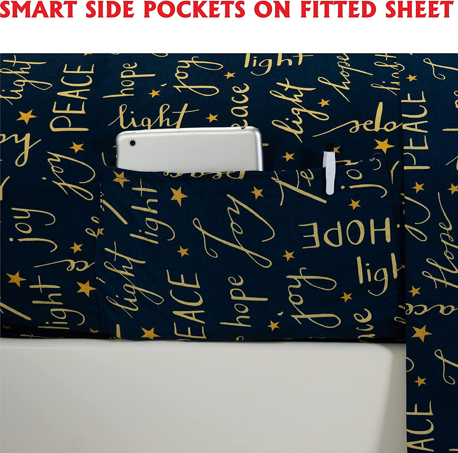 Elegante Comfort 4-PACK Almofadas Sólidas 1500 Thread Count