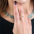 thumbnail image 4 of Dsscvnef Fashionable and Opening 26 Letters with Diamond Ring Ladies Jewelry, 4 of 4