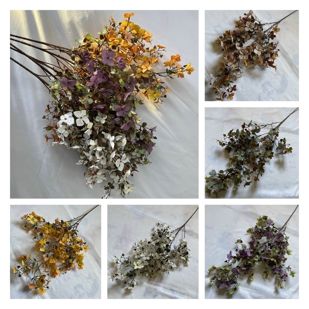 Gwong Decoración hogareña 1 PC DIY HOJA ARTÍFICA ARTÍFICA EQUIPAS EXPEZADA FAUX FLOR DE SILIDO COMPRANZAMIENTO Floral Planta de simulación Decoración del hogar Gwong 21073620