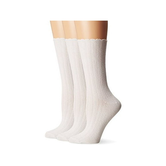 No Nonsense Women's Scallop Pointelle Sock 3-Pack