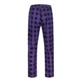 thumbnail image 6 of Caqnni Pajama Pants Mens Lounge Pants Super Soft Men Pajama Bottoms with Pockets Drawstring Plaid Pajama Pants Fall Wintet Pajamas Pants (A04-Purple,XXL), 6 of 8