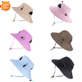 thumbnail image 3 of Women's UPF 50+ Summer Outdoor Hat,Waterproof Beach Fishing Head Protect Cap, UV Protection Foldable Mesh Fishing Hat, 3 of 3