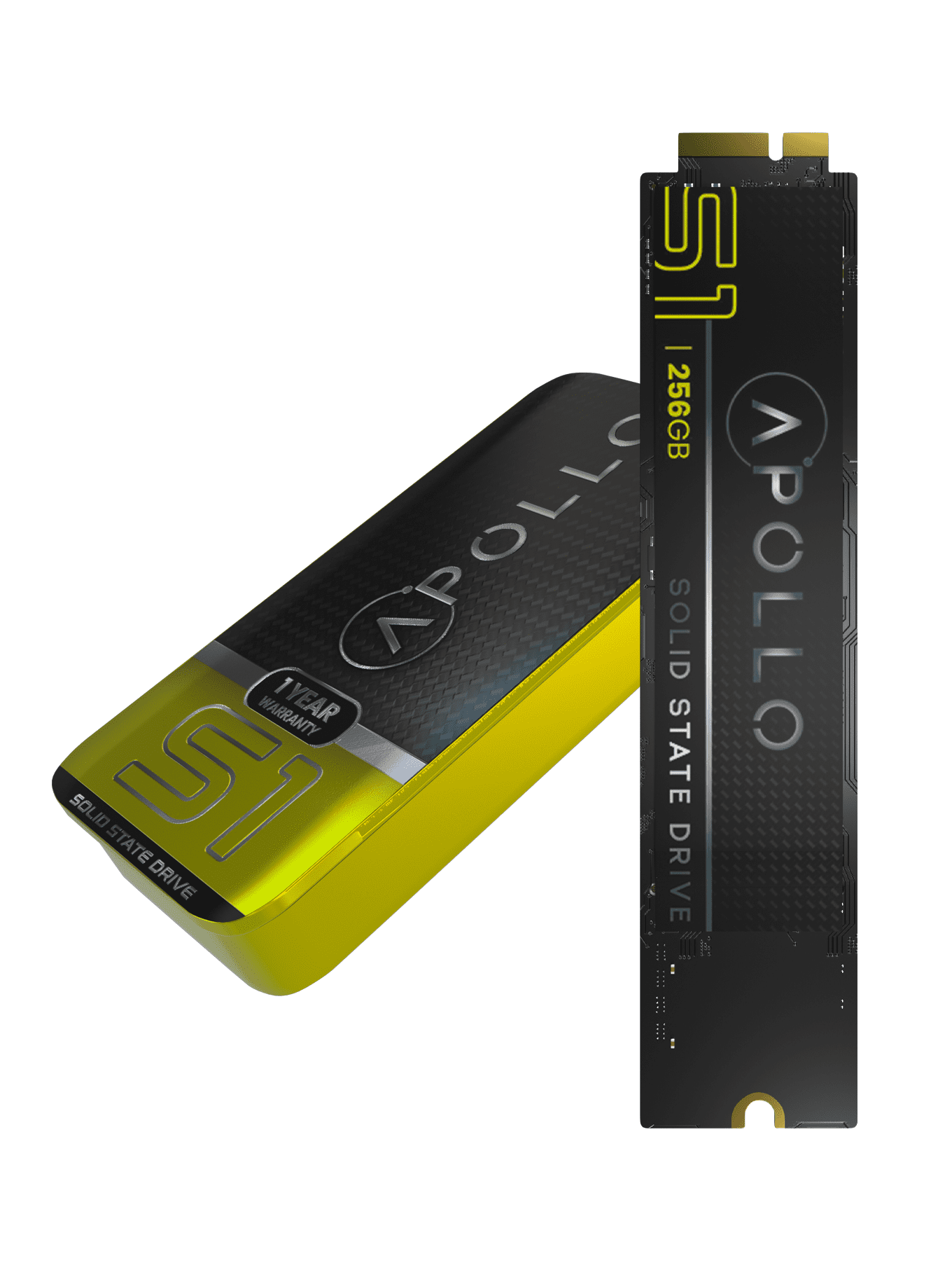 Replacement Apollo S1 256GB Mac SSD (NVMe PCIe Gen3x4) Compatible For Macbook Air A1370 A1369 (Late 2010 - Mid 2011)