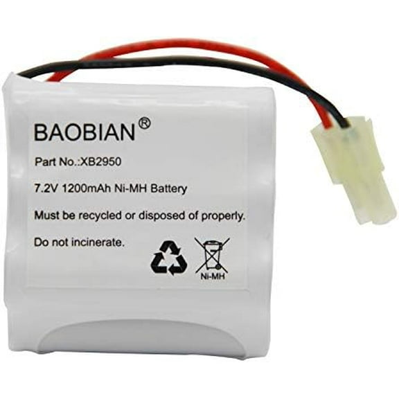 XB2950 7.2V 1200mAh Ni-Mh Battery Pack Compatible with Shark V2950 V2950A V2945Z V2945 Floor & Carpet Sweeper