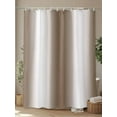 thumbnail image 4 of Shower Curtain Brown White Bathroom Curtains with Hooks, Waterproof Fabric Gradient Color Bath Shower Curtains Set for Bathroom Bathtubs Decor 36x72 Inch, 4 of 8