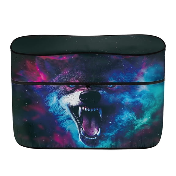 FUIALDOLG Galaxy Wolf Decoration RV Camper Dual Propane Gas Cover All Weather Protection for Outdoor Camping Travel, Polyester Convenient Shield Propane Tank Cover Table