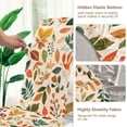 thumbnail image 5 of Yayeee 2 Pack Dining Chair Covers Stretch Parson Chairs Slipcovers Seat Protector, Beige Retro Leaves, 5 of 6