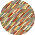 thumbnail image 1 of Ahgly Company Indoor Round Contemporary Brownish Green Southwestern Area Rugs, 9' Round, 1 of 6