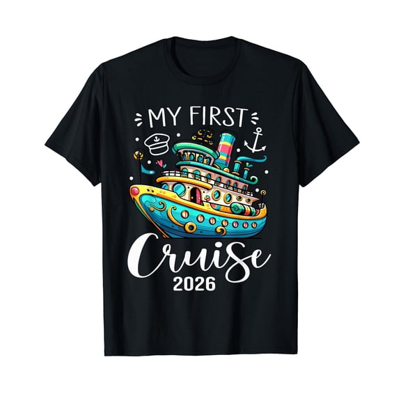 My First Cruise 2026 Cute Family Kids Cruising Vacation T-Shirt
