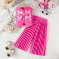 thumbnail image 4 of AINIYS Girls Sleeveless Square Neck Pullover Flowy Elegant Two Piece Top And Maxi Skirt Set For Special Occasion Beach Holiday Hot Pink 3-4Years, 4 of 9