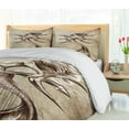 thumbnail image 5 of Ambesonne Mermaid Duvet Cover Sets, Vintage Mythical Art, 2-King, Beige Brown, 5 of 7