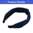 thumbnail image 4 of Vocoste Knotted Headband for Women Top Knot Head Bands for Women's Hair Fashion Hair Accessories Navy Blue, 4 of 4