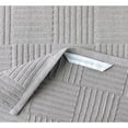 thumbnail image 5 of TOWN & COUNTRY BASICS Basketweave Antimicrobial Terrycloth Kitchen Towel 4-Pack Set, Absorbent 100% Cotton, Machine Washable, Grey, 16"x28", 5 of 7