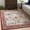 Burgundy, Rust, White / Goff, variant on Hauteloom Twilight Living Room, Bedroom Area Rug - Traditional - Dusty Pink, Sky Blue, Light Gray - 2' x 3'