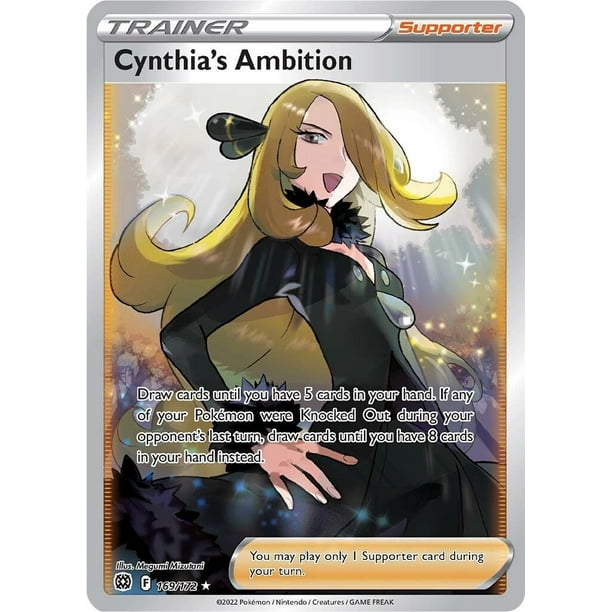 Pokemon Brilliant Stars Cynthia S Ambition 169 Full Art Walmart Com