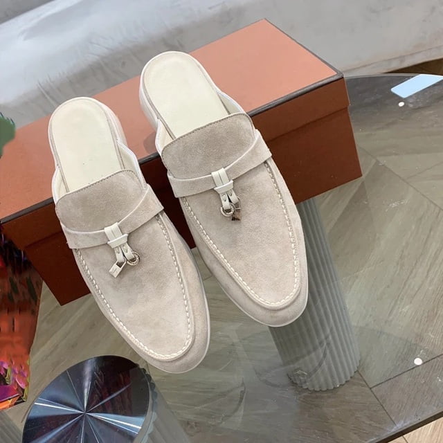 Chaussures Vulcanisées pour Femmes 2023 Pantoufles pour Femmes Bout Rond Mocassins Décontractés Chaussures Simples Designer de Luxe Pantoufles de Marque