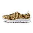 thumbnail image 4 of Whosucclay Leopard Sneakers, Lightweight Breathable Slip-On Waling SHoes for Hiking, Walking, Running,Working,School Christmas Xmas Running Shoes Red, 4 of 6