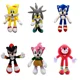 thumbnail image 2 of Hot Sale Sonic Plush Toy The Hedgehog Amy Rose Knuckles Tails Cute Cartoon Soft Stuffed Doll Birthday Gift For Children boy gift, 2 of 5