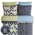 thumbnail image 2 of Style2 Mix & Match 7-Piece Reversible Bed in a Bag Comforter Set with Sheets, Gamer Blue, Full, 2 of 4