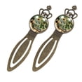 thumbnail image 2 of Map section Vintage Copper Crown-Shaped Bookmarks – Stainless Steel Reading Accessories, Book Markers – Gift for Book Lovers, 2 of 5