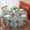 Pioneer Flower Floral-2, variant on Pioneer Flower Floral Print Pattern Round Tablecloth 60 X 60 Inch, Wrinkle Resistant Wipeable Table Cloth for Kitchen Dining Picnic Patio Party