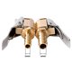 thumbnail image 5 of Car Air Pump Adapter Copper 6mm Clip-on Nozzle Adapter(4pcs, Gold), 5 of 5