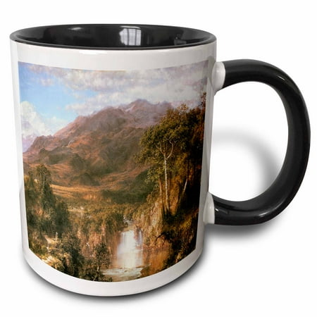 

3dRose The Heart of the Andes by frederick Edwin Church American Artist - Two Tone Black Mug 11-ounce