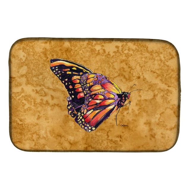 Carolines Treasures 8858DDM Tapis de Séchage pour Vaisselle Papillon sur Or