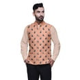thumbnail image 1 of Atasi Printed Wedding Jackets For Men Nehru Jacket Waist Coat For Wedding & Festive Season-X-Large, 1 of 3