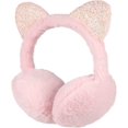 thumbnail image 1 of Orejeras de felpa con forma de gato con lentejuelas para niños y niñas, 1 of 5
