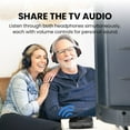 thumbnail image 2 of Avantree HT41899 Plus 2 - Dual Bluetooth 5.3 Wireless Headphones for TV Watching with Transmitter & Charging Docks, aptX Adaptive & Low Latency, Compatible with Optical & 3.5mm AUX TVs, 2 of 7