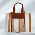 thumbnail image 4 of Bolso Hobo Retro de lona de gran capacidad para mujer, informal, cuadrado, para viajes de vacaciones, 4 of 6