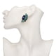 thumbnail image 2 of Pendientes de circonita chapados en metal para mujer, joyería de moda, accesorio para niña (verde), 2 of 4