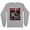 Grey, variant on Horror Halloween Thug Life Long Sleeve Shirt Unisex Large White