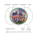 thumbnail image 6 of AZXY 4th of July Stained Glass Acrylic Puzzle Suncatcher, Patriotic Independence Day Window Hanging Decorations, Crystal Sun Catcher Indoor Outdoor DIY Craft Ornament Gift for Adults, 6 of 8