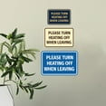 thumbnail image 3 of Signs ByLITA Classic Framed Please Turn Heating Off When Leaving Door or Wall Sign | Eco-Friendly Home Sign (Black) - Large, 3 of 9