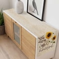 thumbnail image 4 of Sunflowers Table Runner 120 Inches Long Farmhouse Dress Scarves, Vintage Bee You Are My Sunshine Beige Dining Tablerunner for Coffee Table/Kitchen Island/Party Décor, 13" x 120", 4 of 8