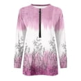 thumbnail image 5 of Chandails à Capuchon Mode pour Femmes 2023 Hauts Automne Manches Longues Chandail Ample Chemise Chic Décontractée Chandails à Col Rond pour Dames Rabais de 50 % Liquidation Costumes d'Halloween/Noël, 5 of 5