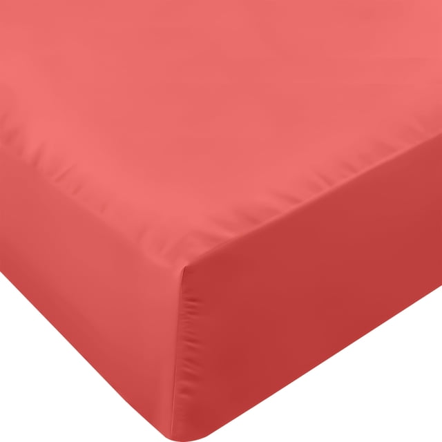 Sábana bajera ajustable Utopia Bedding, tamaño completo, microfibra coral