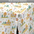 thumbnail image 4 of Squirrel Dog Crate Cover, Autumnal Pattern Forest Animals Cartoon, Easy to Use Pet Kennel Cover Small Dogs Puppies Kittens, 7 Sizes, White Earth Yellow, by Ambesonne, 4 of 6