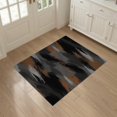 thumbnail image 3 of ODIKA 3'x5' Washable Accent Rug Pet Friendly, Non-Shedding Mat Modern Brushstroke Art With Asymmetric Color Block Accents Abstract Flowing for Bedside, Nursery Room, 3 of 7